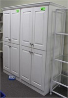 Wood Storage Shelf, 8 Doors