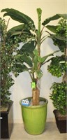 9' Artificial Banana Tree w/Planter