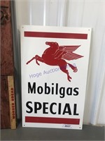 Mobilgas Special tin sign, 21.5 x 13.5
