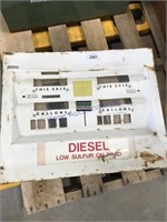 Diesel pump faceplate, 23.75 x 19