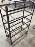 Rolling rack, 32 x 14.5 x 46" tall