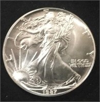 1987 Silver Eagle $1