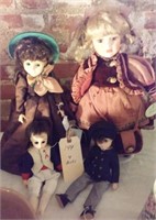 4 old dolls, Madame Alexander Leonardo