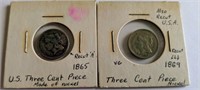 Three Cent Pieces