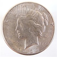 1922-s & 1923-s Peace silver dollars