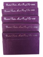 U.S. Proof coin sets (1989-93)