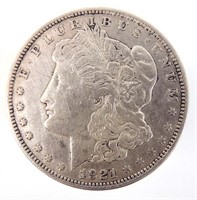 Two 1921d and 1921s Morgan Silver Dollars (3)