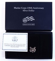 2005 U.S. Marine Corps Proof silver dollar