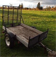 Utility Trailer With Ramp And Working Lights 2"