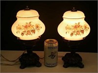 2 Matching Vintage Table Lamps Working