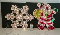 2 Festive Window Decor Holographics Working With