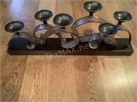 Decorative Metal Candle Mantle Holder