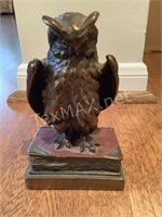 Bronze Weighted Owl Statue