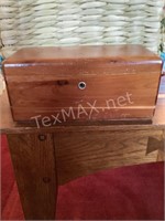 Vintage Cedar Jewelry Box