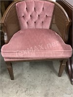 Mauve and Cain Sitting Chair