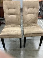 (2) Micro Suede Dining Chairs