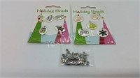 Holiday Beads and Sea Horse Charms