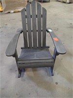 Rocking Adirondack Chair (dark grey) Assembled