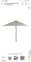 6.5' Classic Wood Square Umbrella