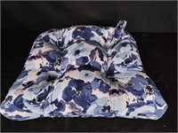 Blue Floral Chair Cushion qty 4