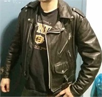 Steer Brand USA Leather Jacket Size 42