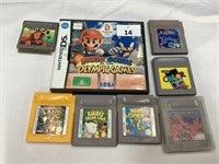 7X GAME BOY GAMES AND 1X NINTENDO DS GAME
