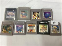 9X GAME BOY GAMES INCLUDES DONKY KONG,