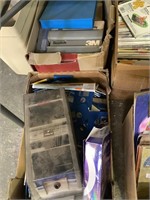 2X BOXES OF FLOPPY DISKS AND TAPES