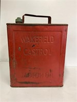 WAKEFIELD CASTROL MOTOR OIL 2 IMPERIAL GALLON TIN