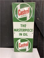 CASTROL "THE MASTERPIECE IN OIL" SCREENPRINT SIGN
