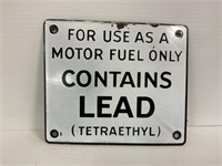 FOR USE AS A MOTOR FUEL ONLY CONTAINS LEAD