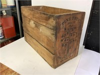 PINE TREE TURPENTINE WOODEN CRATE