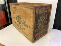 WHITE ROSE OIL WOODEN CRATE