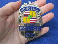 vintage honolulu police badge #2715