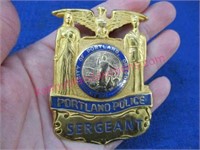 vintage portland police sergeant badge