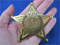 vintage oregon state police lt. colonel badge