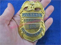 vintage pinkerton security service lieutenant #626