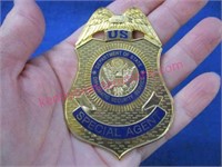 vintage security service special agent badge