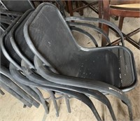 (Set of 5) Aluminum Patio Chairs