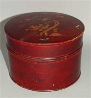 Painted Lacquer Lidded Container