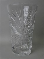 Large Cut Crystal Vase