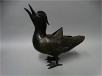Antique Bronze Cloisonne Incense Burner