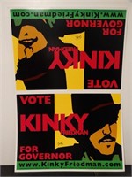 Kinky Friedman Texas Campaign Poster