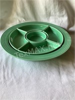 Vintage 1950’s Fiestaware 6 Part Serving Platter