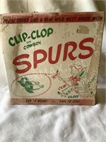Vintage Clip-Clop Cowboy Spurs