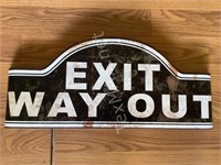 Metal Exit Wall Sign