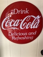 Metal Drink Coke Wall Sign
