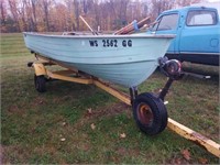 Mirror craft boat 14 ft. With trailer