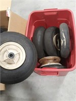 Wheelbarrow tires and tubes
