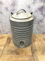 Old Galvanized Igloo Water Cooler -Large